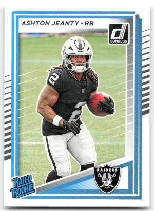 Ashton Jeanty Rookie 2025 Donruss Las Vegas Raiders