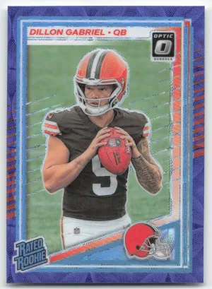Dillon Gabriel RC 2025 Donruss Optic Purple Scope Cleveland Browns