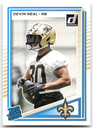 Devin Neal Rookie 2025 Donruss New Orleans Saints