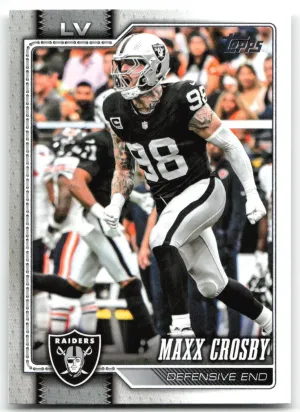 Maxx Crosby 2026 Topps Flagship Las Vegas Raiders