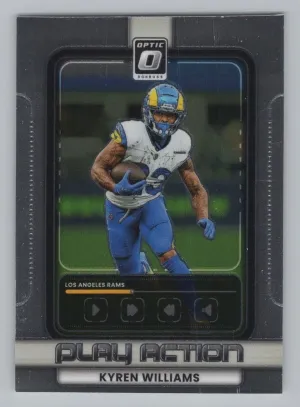 Kyren Williams 2025 Donruss Optic Play Action Rams
