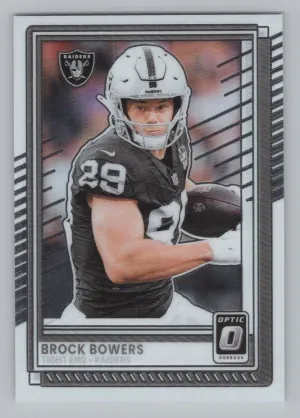 Brock Bowers 2025 Donruss Optic Las Vegas Raiders