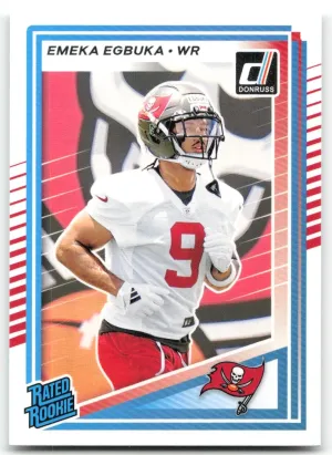 Emeka Egbuka Rookie 2025 Donruss Tampa Bay Buccaneers