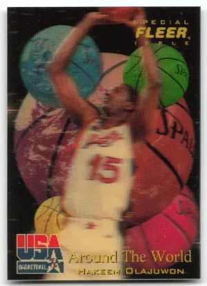 Hakeem Olajuwon 1996 Fleer USA Around The World Team USA
