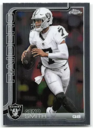Geno Smith 2025 Topps Chrome Las Vegas Raiders