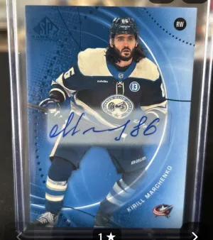 2025-26 SP Game Used Kiril Marchenko Auto
