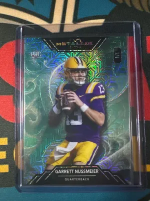 2025 Wild Card Metallix #WMF-GN Garrett Nussmeier Cross Hatch Teal #/1