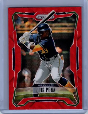 2026 Panini Prizm #38 Luis Pena Red Wave Prizm