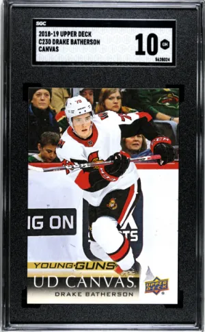 2018-19 Upper Deck Drake Batherson SGC 10