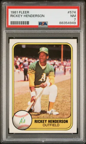1981 Fleer Rickey Henderson