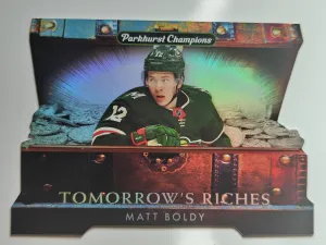 2022-23 Upper Deck Parkhurst Champions Matt Boldy Tomorrow's Riches #TR-8