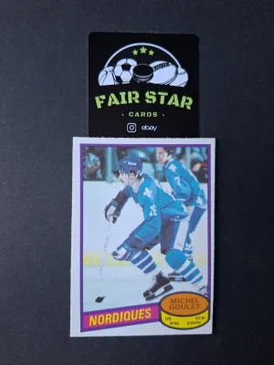HoF MICHEL GOULET Rookie RC 1980-81 O-Pee-Chee OPC #67 Quebec Nordiques