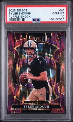 2025 Panini Select Tyler Shough Purple /699 Shock