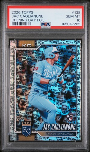 2026 Topps Jac Caglianone Opening Day Foil PSA 10
