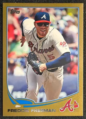 2013 Topps Baseball Freddie Freeman Gold /2013 #105 Atlanta Braves