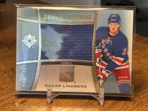 2015-16 UD Ultimate Collection Debut Threads OSCAR LINDBERG #DT-OL EX #/149