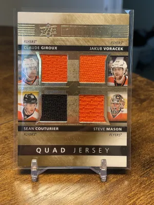 2014-15 UD Premier Quads Jersey GIROUX/VORACEK/COUTURIER/MASON #PQ4-PHI /49