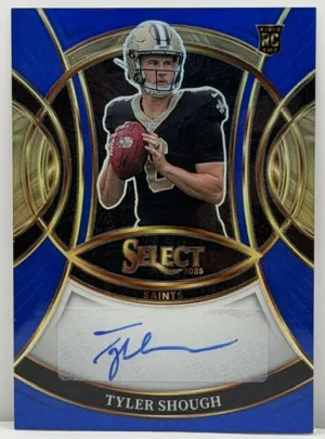 2025 Panini Select #RSI-TSH Tyler Shough Auto RC Blue Prizm /149