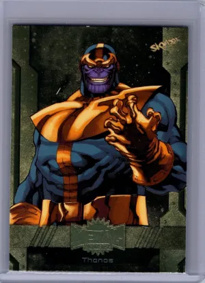 2024 SkyBox Metal Universe Marvel Avengers #46 Thanos Gold FX