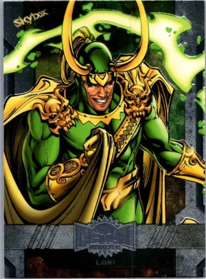 2024 SkyBox Metal Universe Marvel Avengers #18 Loki
