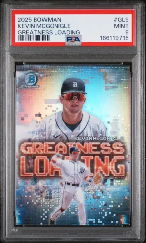 2025 Bowman #GL9 Greatness Loading Kevin Mcgonigle PSA 9