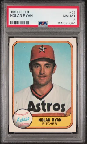 1981 Fleer Nolan Ryan PSA 8 #57