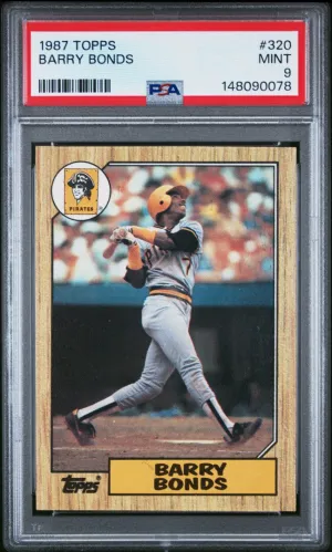 1987 Topps Barry Bonds PSA 9 #320