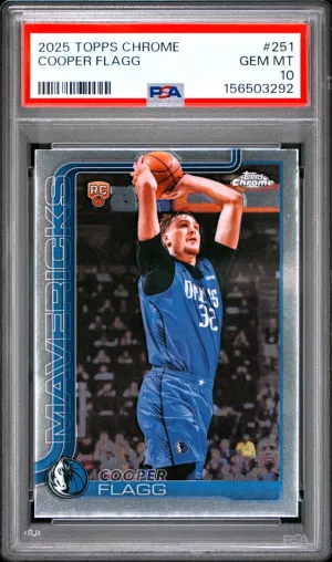2025 Topps Chrome Cooper Flagg PSA 10 #251