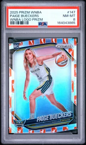 2025 Panini Prizm WNBA Paige Bueckers Logo Prizm PSA 8 #147