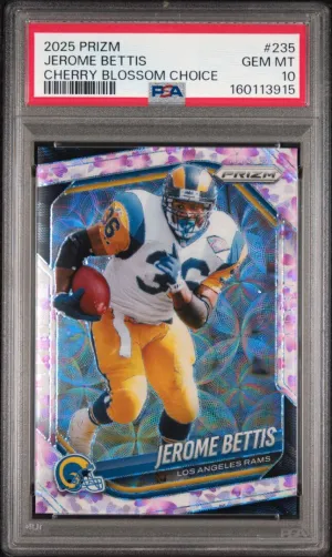 2025 Panini Prizm Jerome Bettis Cherry Blossom Choice PSA 10 #235