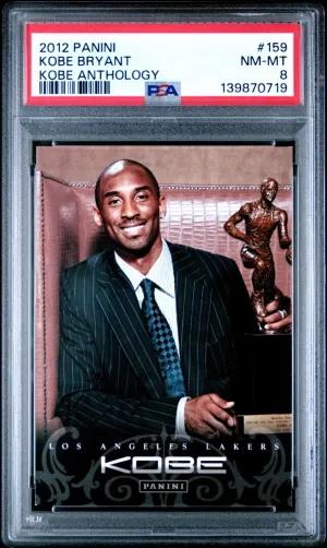 2012 Panini Kobe Anthology Kobe Bryant Kobe Anthology PSA 8 #159