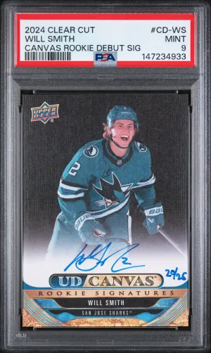 2024 Upper Deck Clear Cut Canvas Rookie Debuts Signatures Will Smith