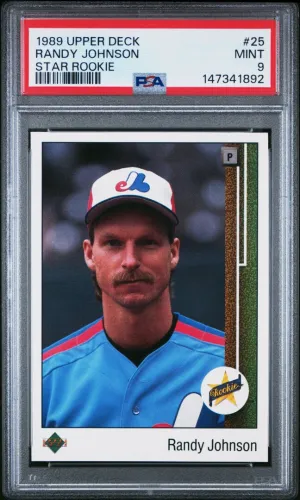 1989 Upper Deck #25 Randy Johnson Star Rookie PSA 9