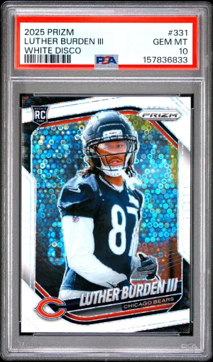 2025 Panini Prizm Luther Burden Iii White Disco