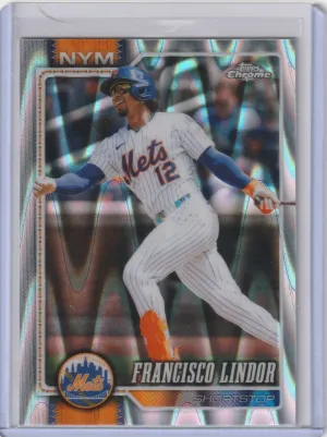 2025 Topps Chrome - Francisco Lindor #170 RayWave Refractor