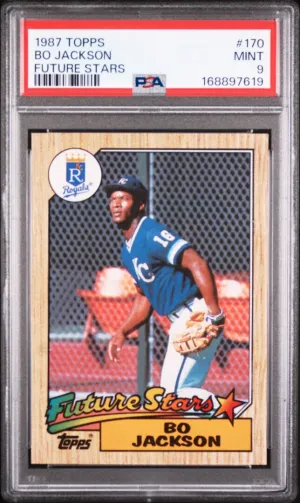1987 Topps Bo Jackson RC Future Stars PSA 9 #170