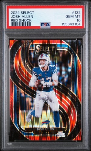 2024 Panini Select Josh Allen Red Shock PSA 10