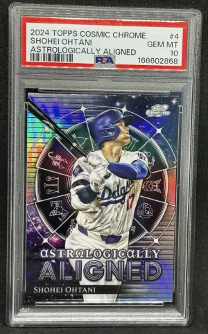 Shohei Ohtani 2024 Topps Chrome Cosmic Astrologically Aligned #4 PSA 10 Dodgers