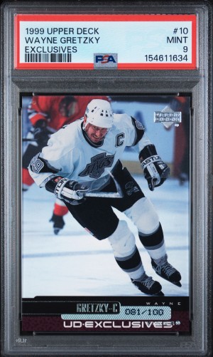 1999 Upper Deck Wayne Gretzky Exclusives PSA 9 /100 POP1 Non Higher