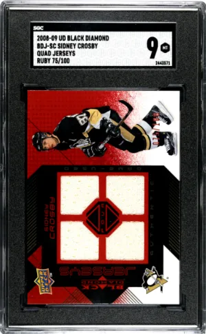 2008-09 Upper Deck /100 Black Diamond Sidney Crosby SGC 9