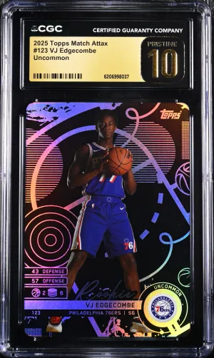 2025 Topps Match Attax #123 VJ Edgecombe CGC 10