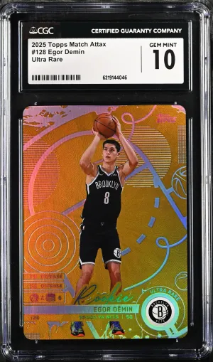 2025 Topps Match Attax #128 Egor Demin CGC 10