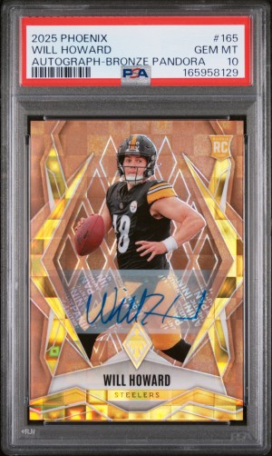 2025 Panini Phoenix Will Howard Autograph-Bronze Pandora PSA 10 /99