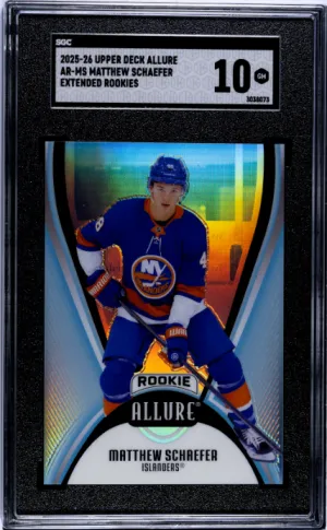 2025-26 Upper Deck Allure Matthew Schaefer SGC 10