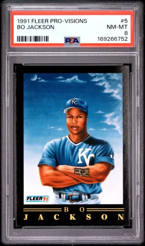 1991 Fleer Pro-Visions #5 Bo Jackson PSA 8