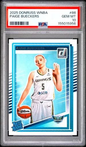 2025 Panini Donruss WNBA #86 Paige Bueckers RC PSA 10