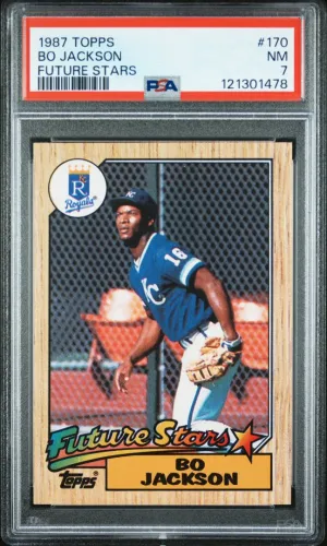 1987 Topps Bo Jackson Future Stars RC #170 PSA 7