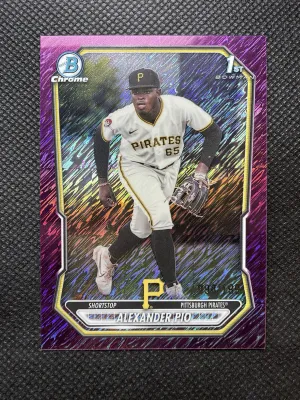 Topps 2026 Bowman Chrome Alexander Pio BCP-225 Purple Shimmer Mojo 156/199