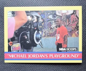 1990-91 NBA Hoops - Inside Stuff Michael Jordan #382