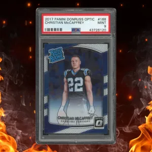 2017 Panini Donruss Optic Christian McCaffrey Rated Rookie Rookie #168 PSA 9